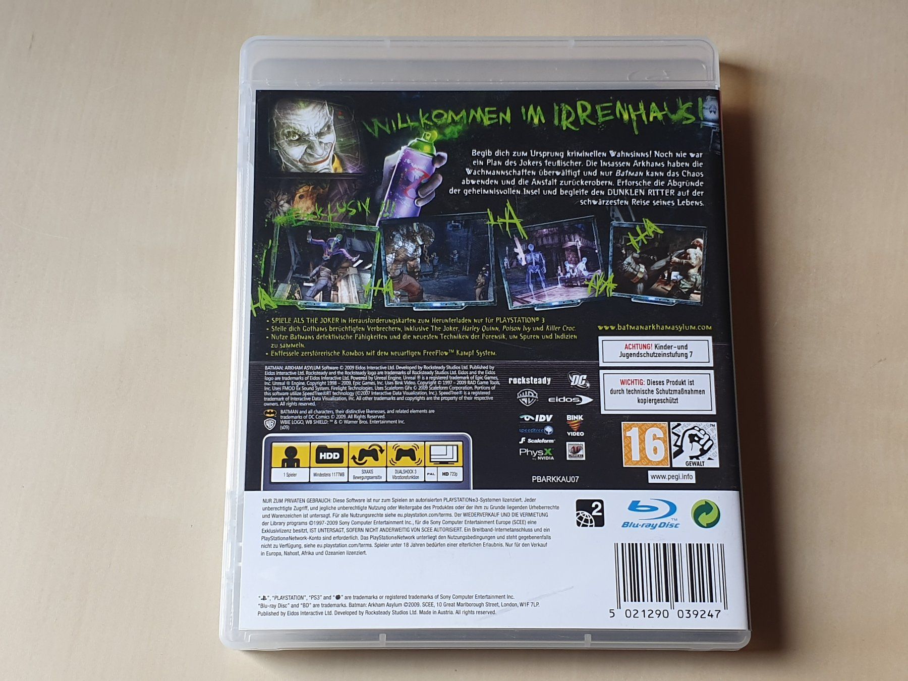 Sony Jeux: Batman Arkham Asylum – D'occasion à Stansstad par collectorsshop 1