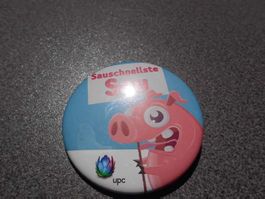 Button Sauschnellste Sau / UPC