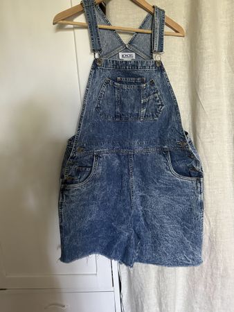 Salopette courte en jean style vintage Taille L