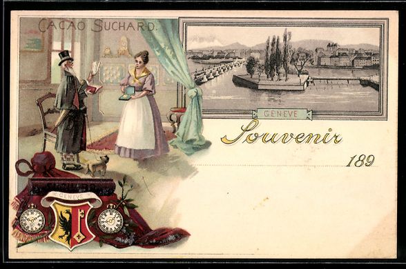 Ansichtskarten: Litho Geneve, Cacao Suchard, Blick auf k – Gebraucht aus Berlin von bartko-reher
