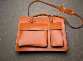 Leder Aktentasche / Mallette en cuir