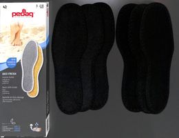 3 x PEDAG® Frischesohlen DEO FRESH Frotte-Sohle BAMBOO (41)