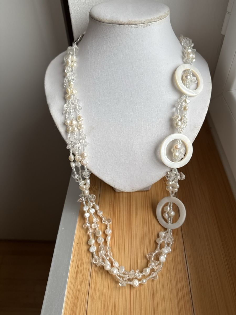 Catenine: Perlmutt, Süsswasserperlen Collier NEU – Nuovo e nell'imballaggio originale da Basel venduto da Chili007 1