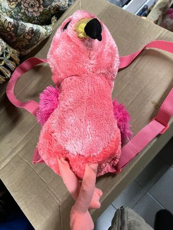 Zainetto fenicottero peluche