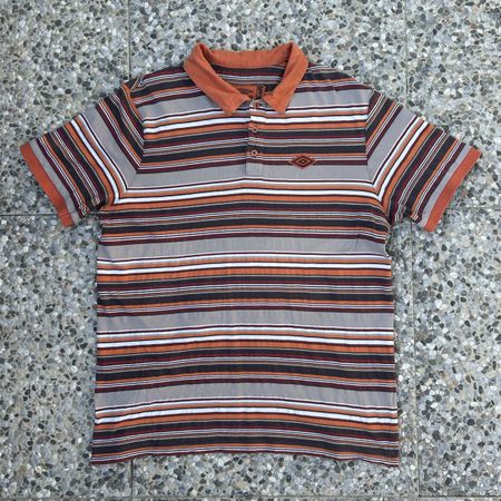 Vintage Umbro Striped Polo Shirt