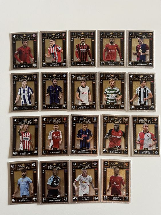 Topps Carte collezionabili: Match Attax - 19x Kings of Europe – Nuovo (secondo la descrizione) da Gasel venduto da Tom997