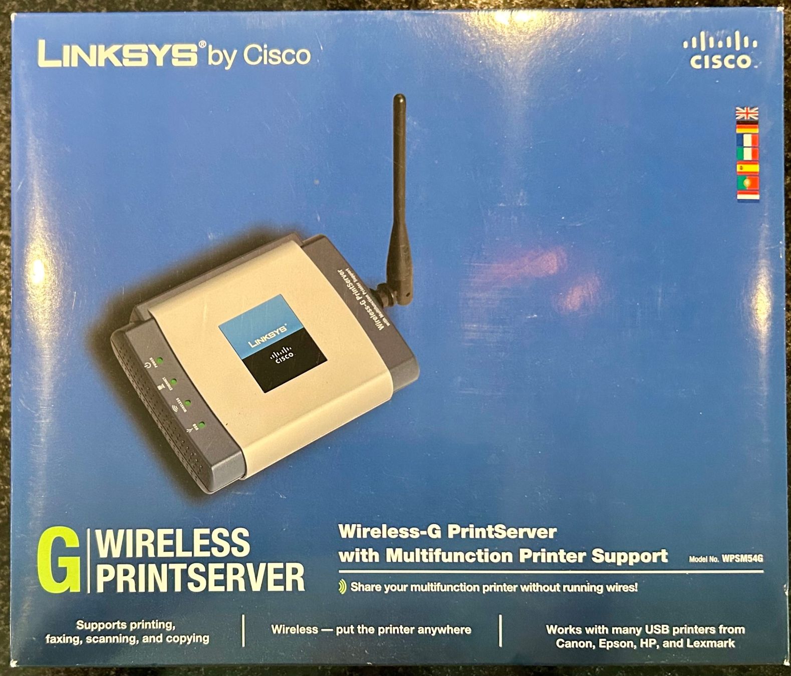 Linksys Laufwerke & Adapter: Linksys WPSM54G-EU Wireless-G Printserver Multifunkion – Gebraucht aus Arlesheim von thoma2010