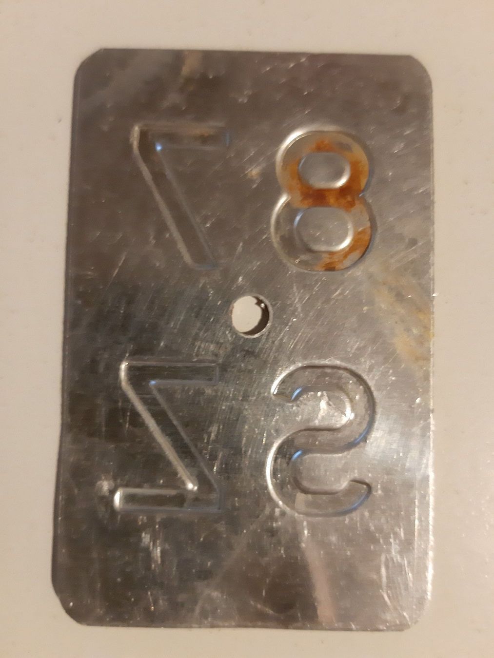 Sachs Insegne: Velonummer SZ 87 plaque Velo – Usato da Schenkon venduto da Uhu007 1