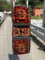 Sivas Antiker Doppeltasche mit Lederverstärkungen 116x43cm