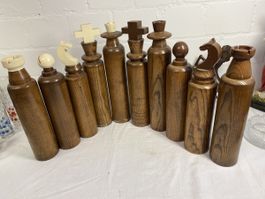 Grosses Schachspiel aus Holz, einzigartige Handarbeit