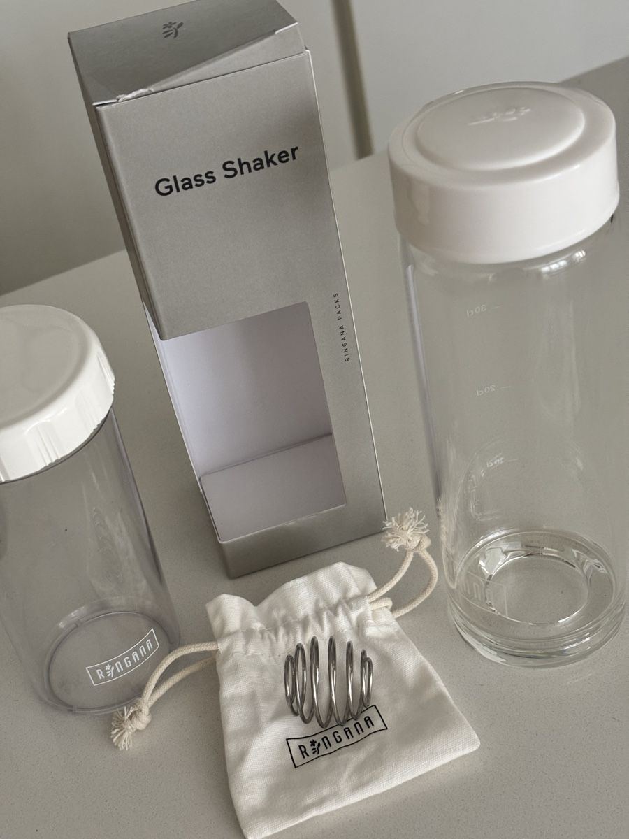 Contenitori & Simili: Glas Shaker Ringana mit je einem Einsatzzubehör – Nuovo e nell'imballaggio originale da Fruthwilen venduto da Joy111