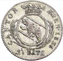 5 Batzen 1826, vorzüglich irisierende Patina, Stempelglanz
