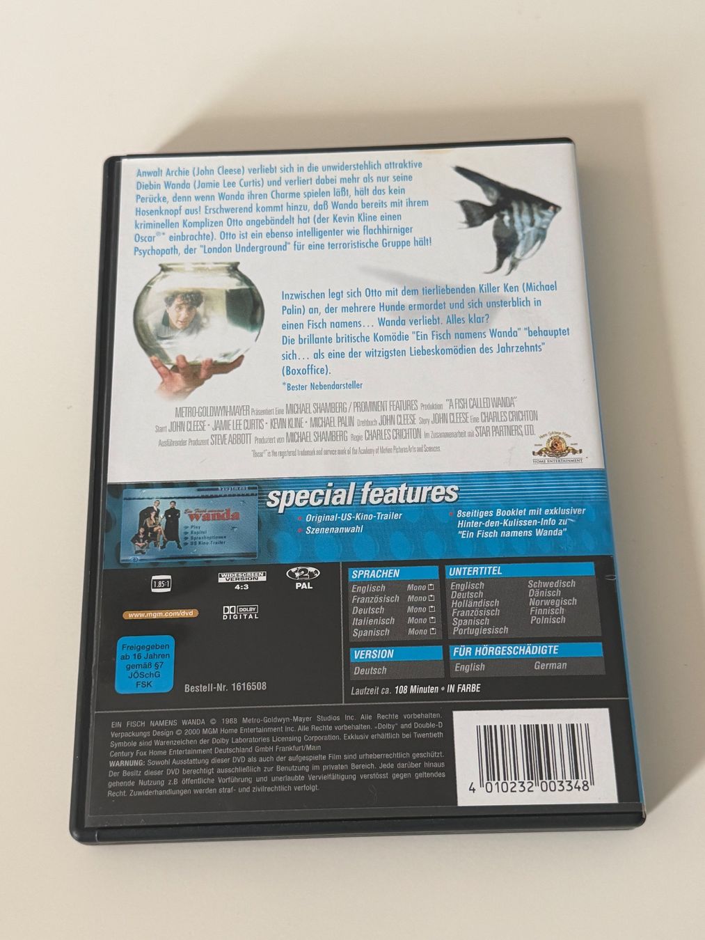 Tutti i DVDs: Ein Fisch namens Wanda DVD – Usato da Altstätten SG venduto da sheamus 1