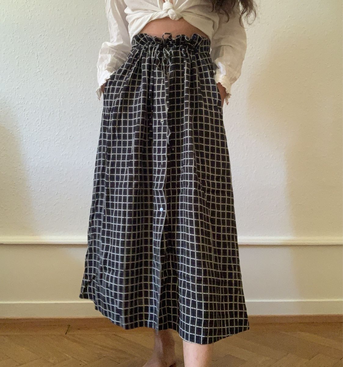 Gonne: Jupe noire taille ajustable maison Kitsune – Nuovo e nell'imballaggio originale da Genève venduto da rez_c6c6 1