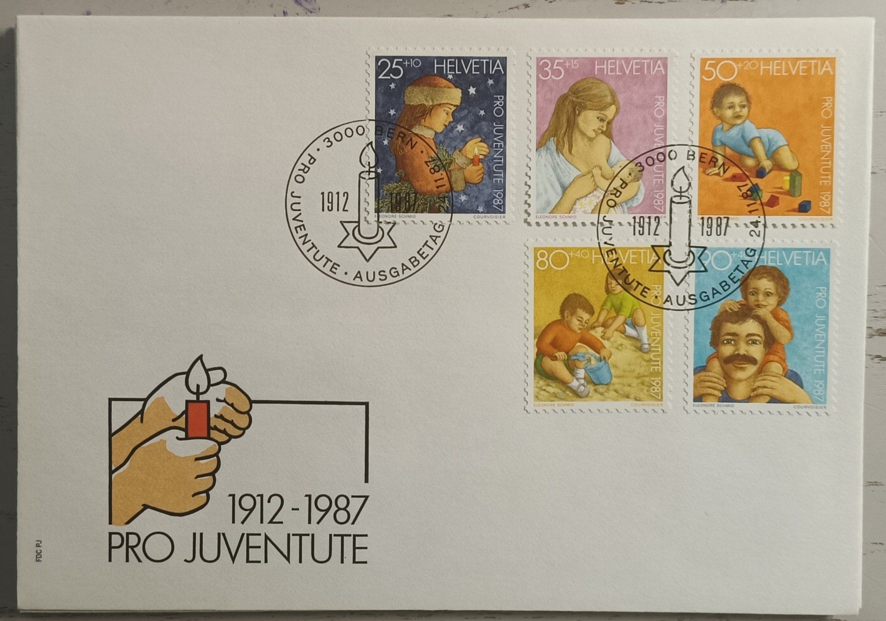Alle Briefmarken: 1987 FDC Pro Juventute – Gebraucht aus Dübendorf von goeggi79