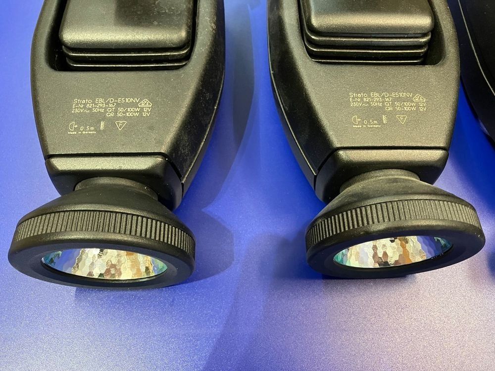 Lampade: 5 Stück AEG Strato-Halogen Strahler mit 3-Ph. Adapter – Usato da Neunkirch venduto da liquidationen_8152 2