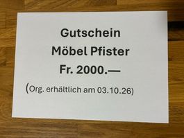 Gutschein Möbel Pfister