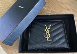 Portemonnaie Saint Laurent Schwarz Leder 