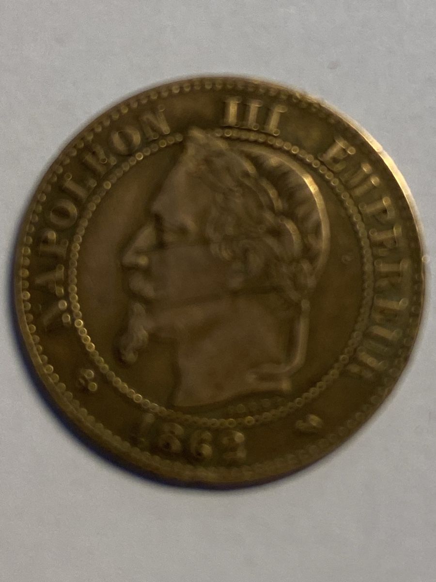 Alle Münzen: Napoléon III, 2 centimes 1862 K cuivre – Gebraucht aus Corsier-sur-Vevey von Ginoarturo