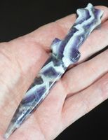 Deko Heilstein K-450 – Traum Amethyst Messer 13,4 cm – 44 Gr