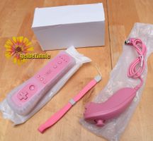 Wii Controller Pink mit Nunchuk (NEU)