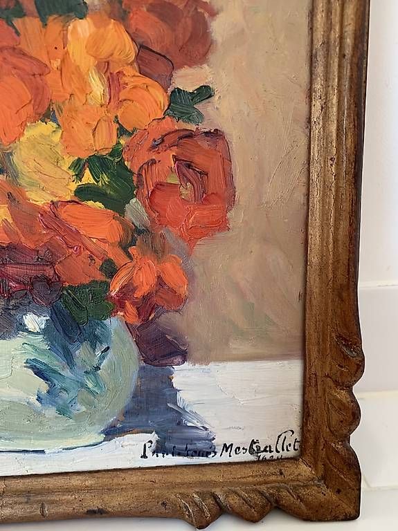 Dipinti: Paul Louis Mestrallet nature morte – Usato da Montreux venduto da Barber_Swiss_Vintage 2