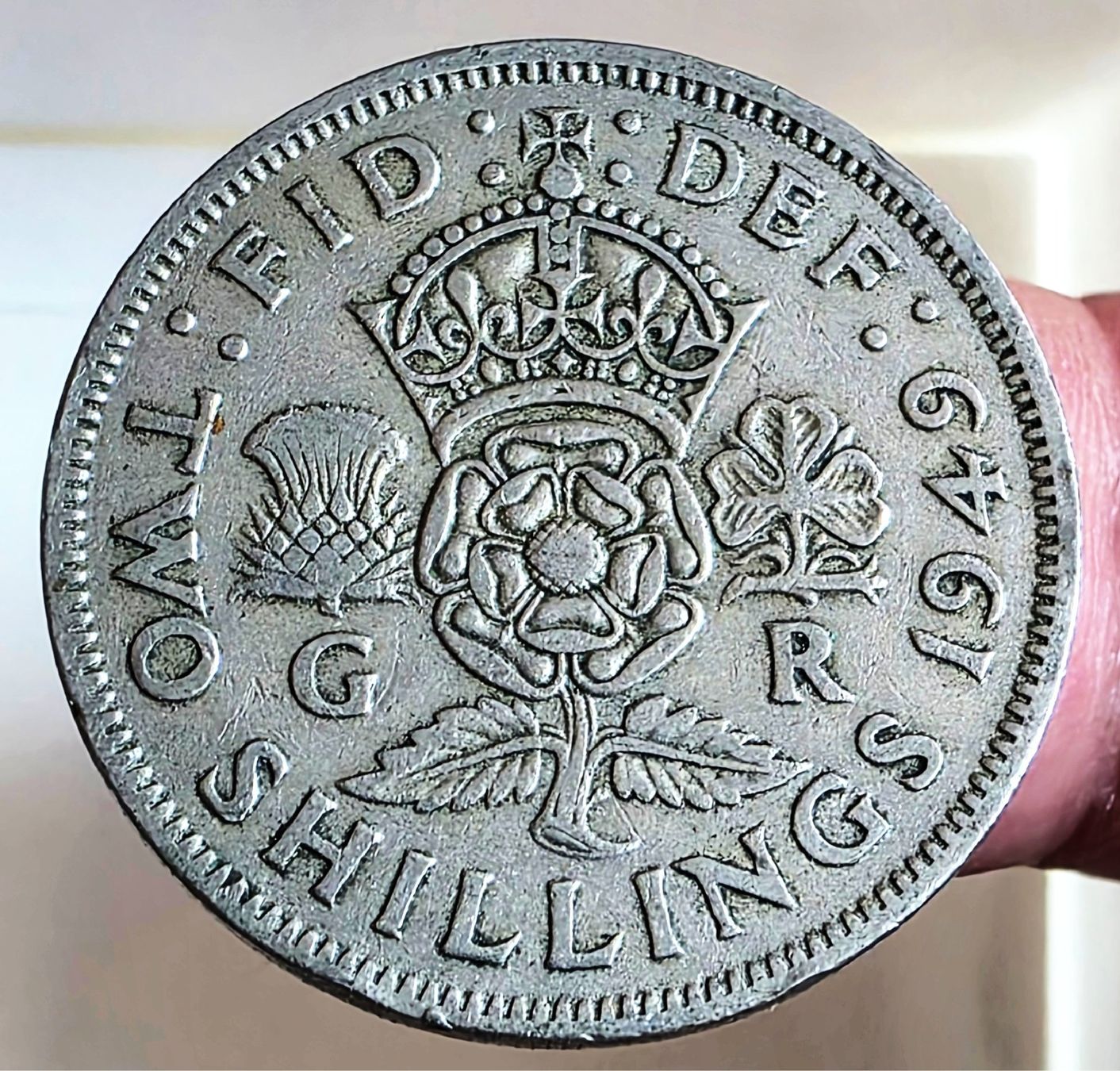 Tutti le monete: GROSSBRITANNIEN TWO SHILLINGS 1949 – Usato da Winterthur venduto da Creso70
