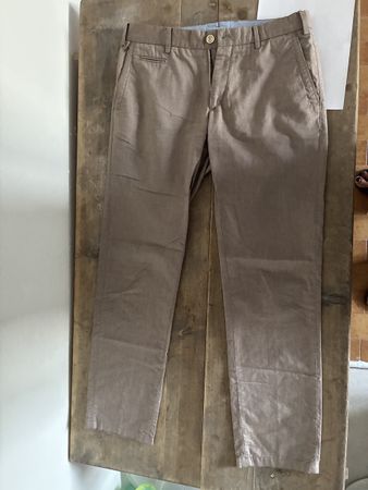 Herren Hose Massimo Dutti Casual Fit Khaki Grösse 44