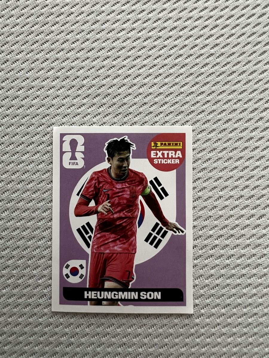 Panini Album: Panini Heungmin Son Extra Sticker WM 2026  – Nuovo e nell'imballaggio originale da Glattpark(Opfikon) venduto da Benson_Athletics