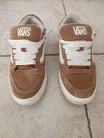 BASKETS VANS CUIR BRUN CLAIR 38