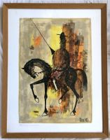 Pierre Mas (*1933) - Original Gouache - Don Quijote