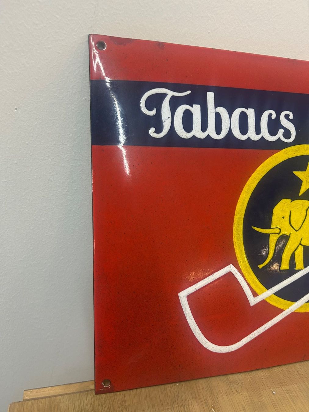 Schilder: original Email-Schild Tabacs Schürch ca. um 1930 – Gebraucht aus Zürich von Levelart 3