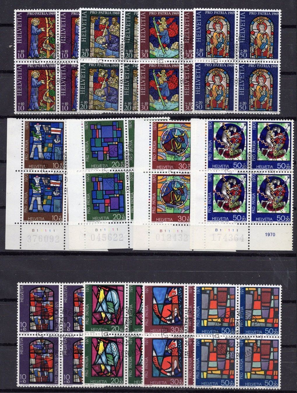 Alle Briefmarken: R1726  /  Pro patria 1969-1971 – Gebraucht aus Ste-Croix von MONT-TAGNAC