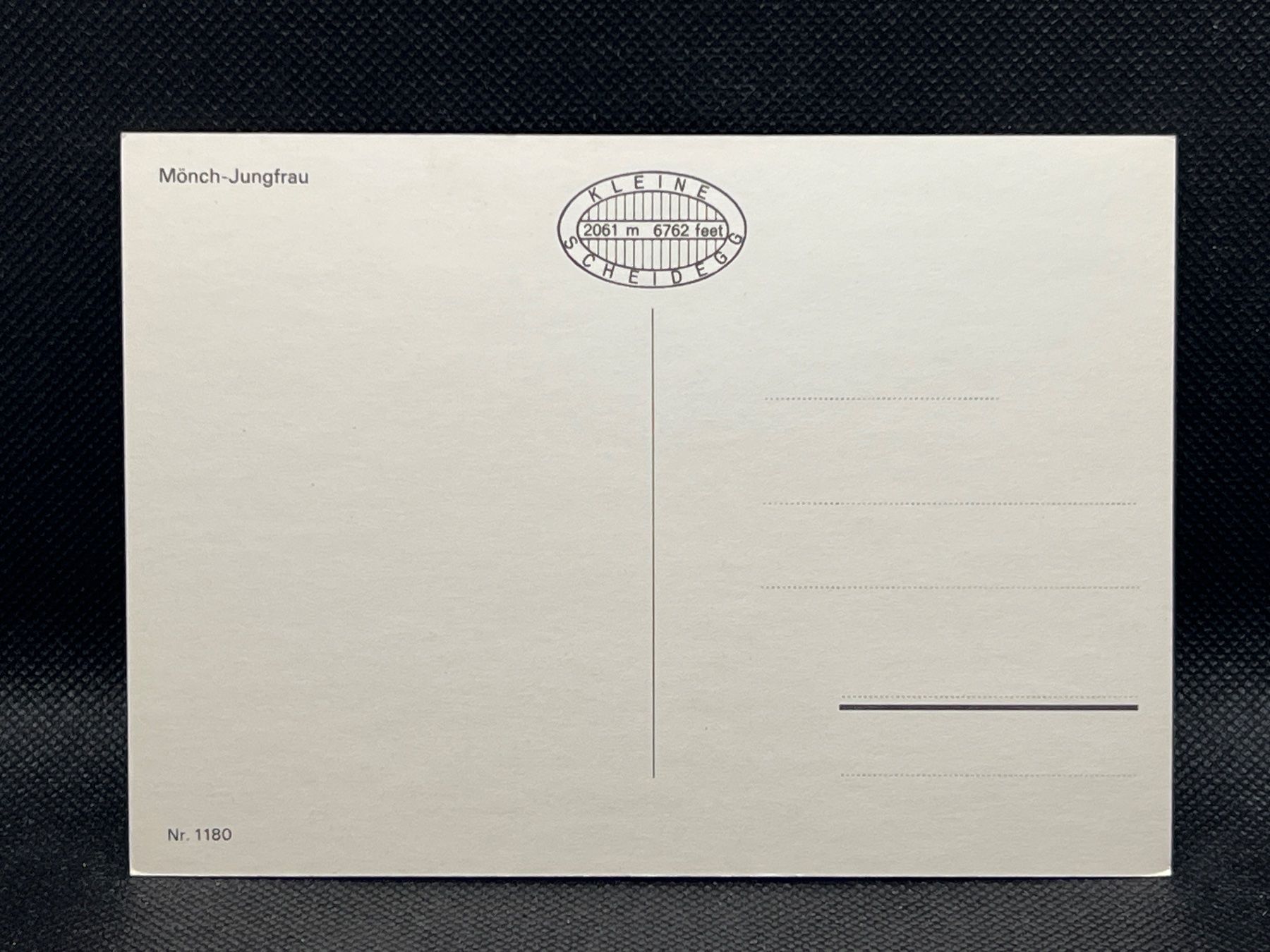 Cartoline postali: Mönch-Jungfrau – Usato da Widnau venduto da Brusi9 1