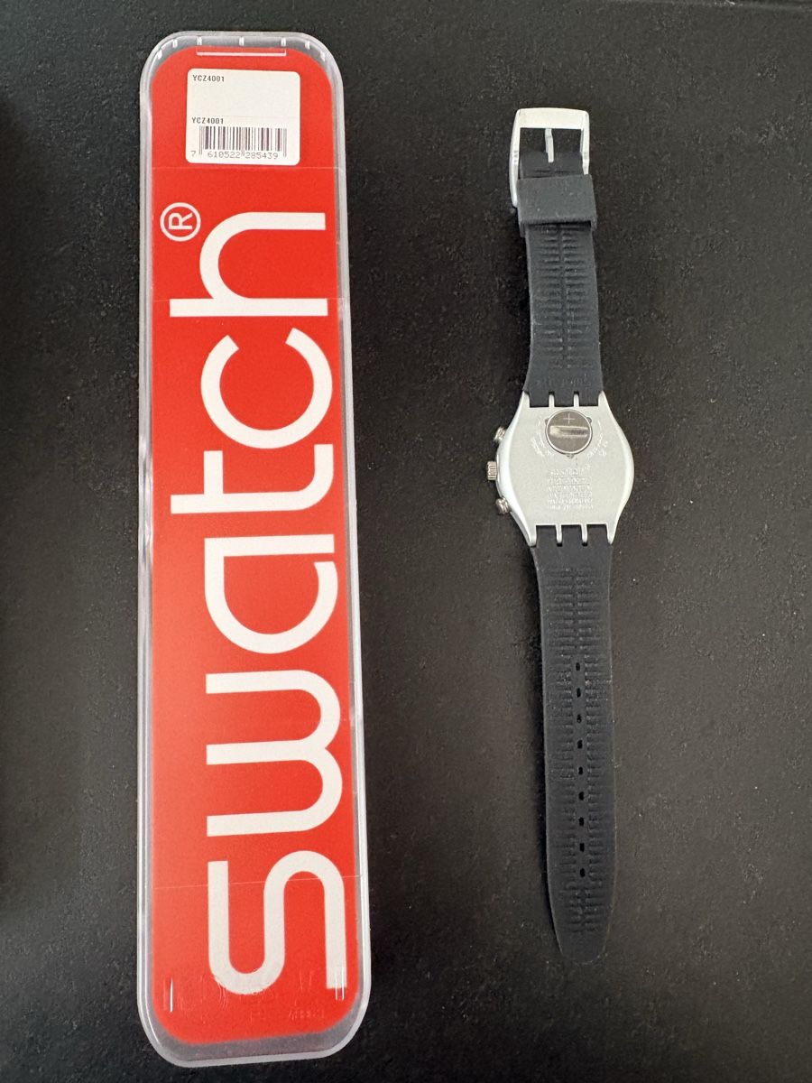 Swatch Orologi: Swatch Irony Chrono, UBS Jubiläumsmodell – Nuovo e nell'imballaggio originale da Münchenstein venduto da Miresolese 2