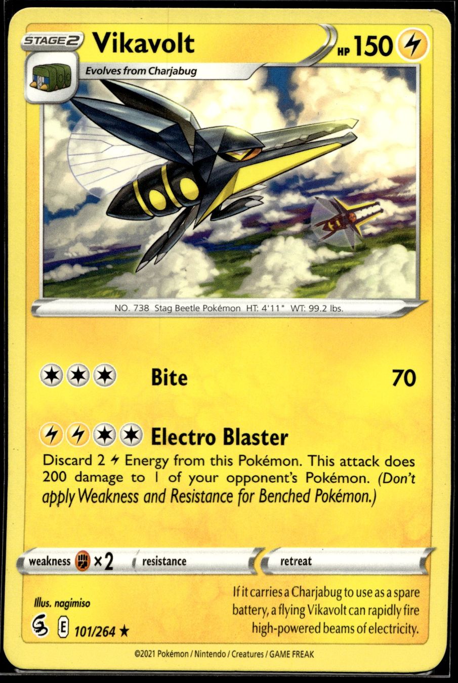 Pokémon Sammelbilder & Trading cards: Vikavolt (FST EN 101/264) – Gebraucht aus Affoltern am Albis von Chiesa_5