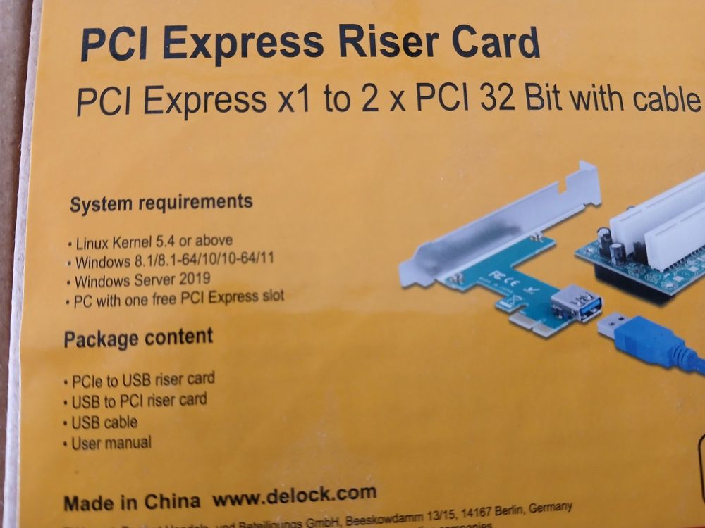 Lecteurs & Adaptateurs: PCI Express Riser Card – Neuf (Voir description) à Kernenried par Sqalperose 1