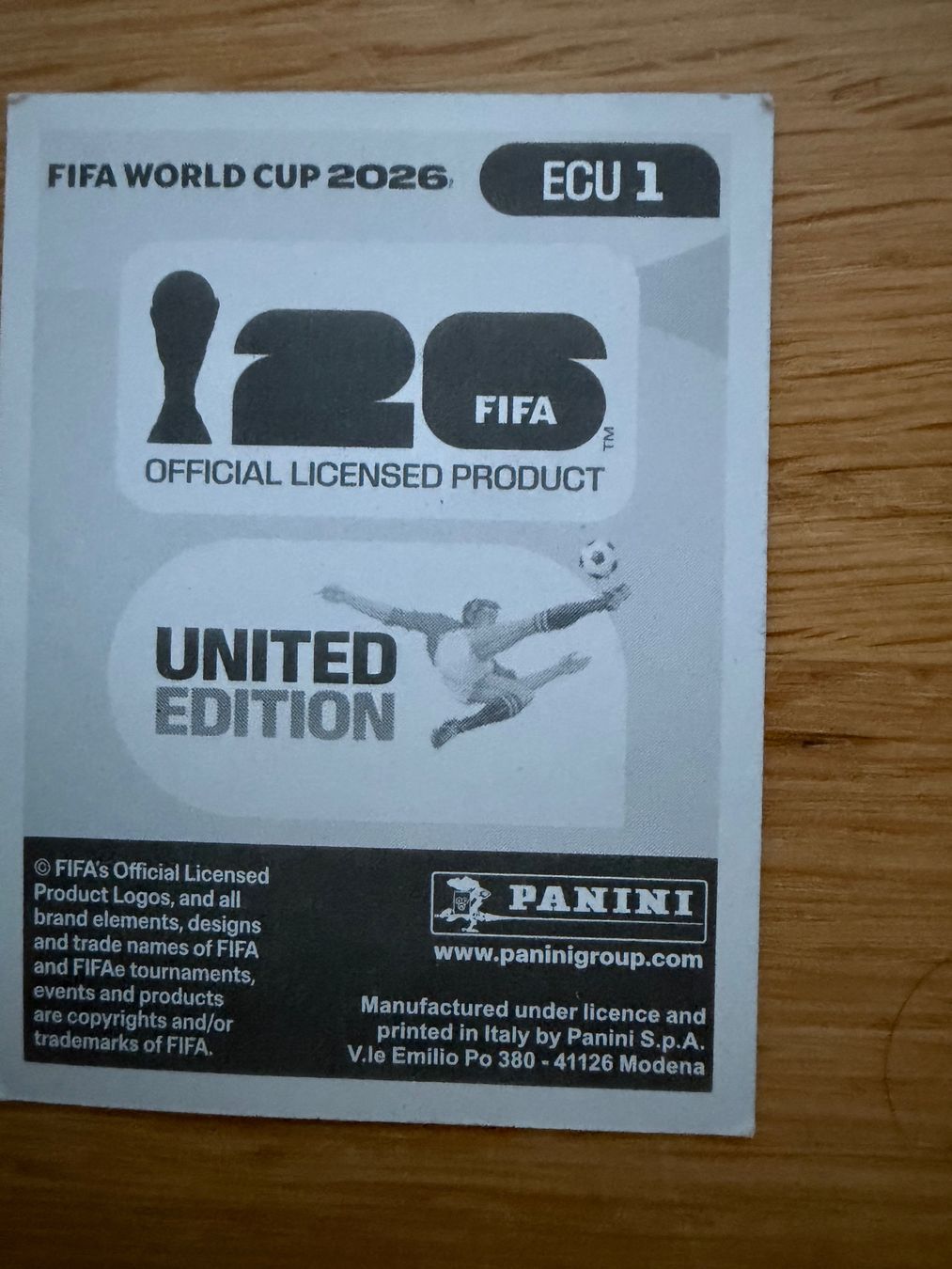 Panini Sammelbilder & Trading cards: Panini ECU 1 – Neu (gemäss Beschreibung) aus Zürich von bel5 1