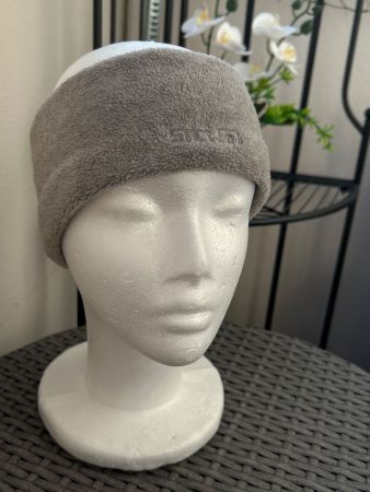 Fleece Stirnband grau