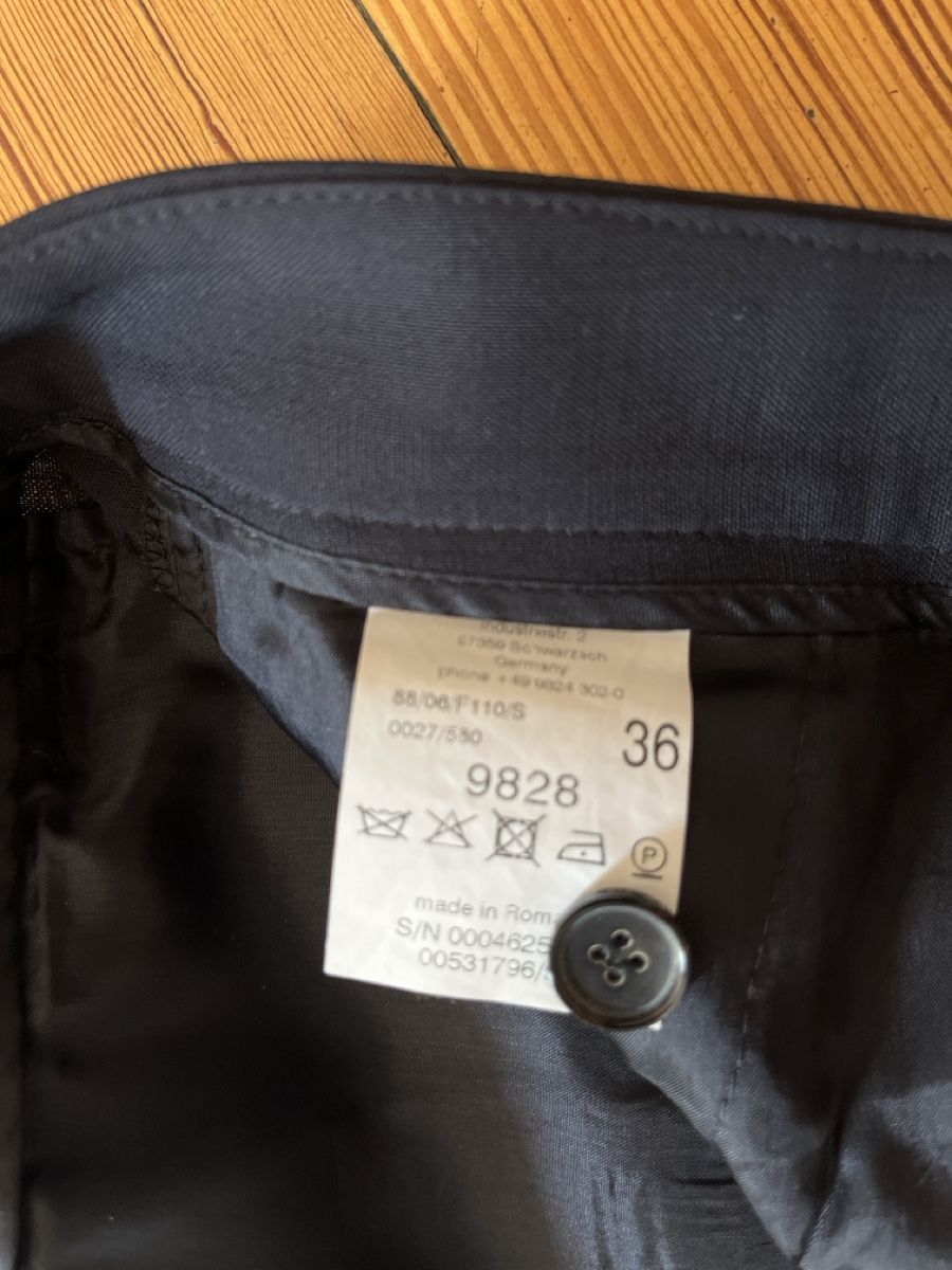 Pantaloni: Rene Lezard elegant navy trousers, size 36 – Usato da Basel venduto da Corinna58 2