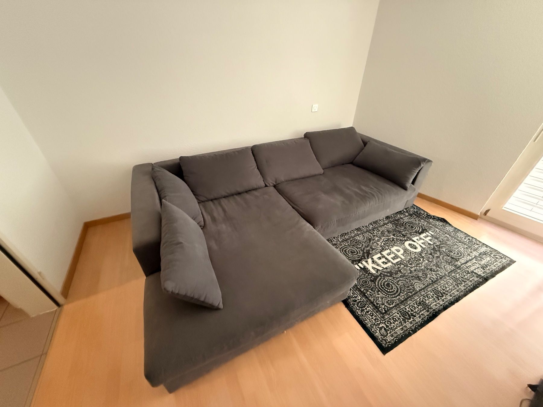 Micasa Divani: Ecksofa grau Stoff guter Zustand – Usato da Balterswil venduto da luc_wqf7