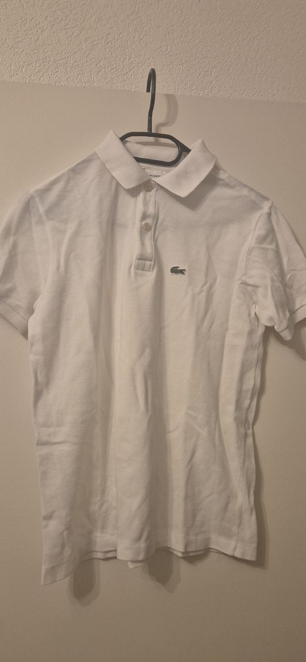 Lacoste Magliette Polo: Polo Lacoste blanc bon état  – Usato da Neuchâtel venduto da val_5v9n
