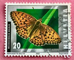 Nr.1062 Grosser Permutterfalter Schmetterlinge GESTEMPELT 