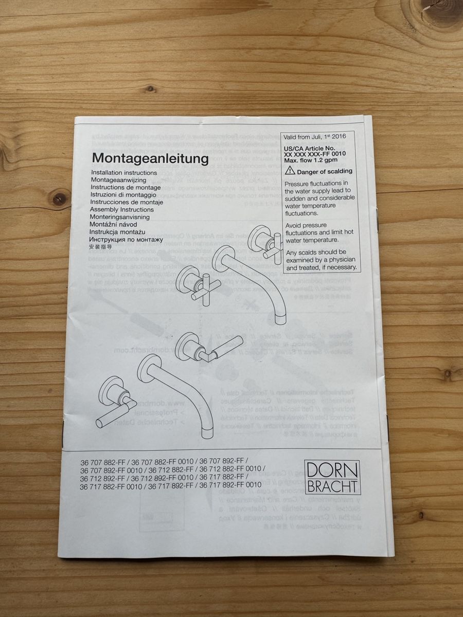 Dornbracht Armaturen: Dornbracht Tara Waschtischbatterie – Neu und originalverpackt aus Schaffhausen von KlinglerHeiSanSol 1
