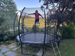 LeJump Trampolin mit Sicherheitsnetz