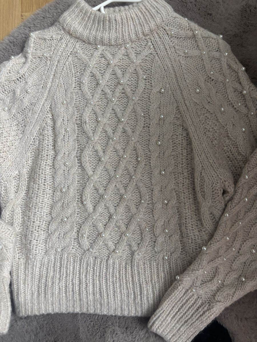 H&M Maglioni & Felpe: H&M Strickpullover XS mit Perlen – Usato da Augst BL venduto da fine-art 4