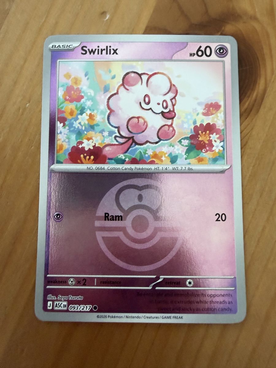 Pokémon Carte collezionabili: Swirlix (ASC093) – Nuovo (secondo la descrizione) da Vevey venduto da Matx