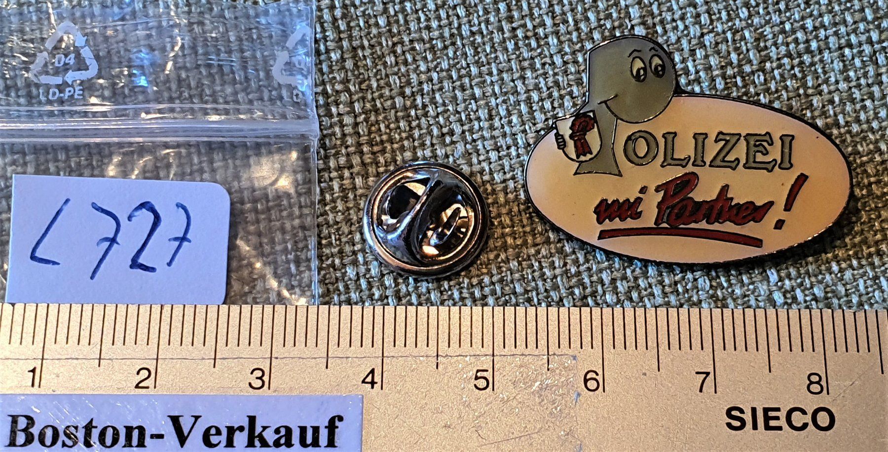 Placchette & Badge: L727 - Pin Baselland Polizei mi Partner! – Usato da Reinach BL venduto da Boston-Verkauf 1