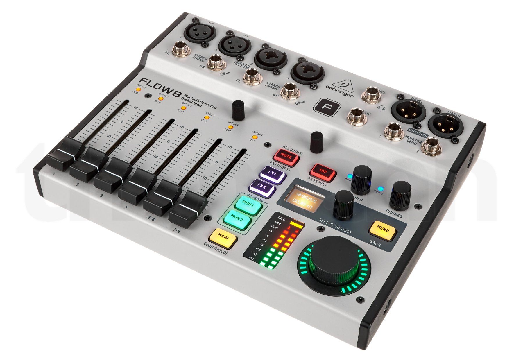 Behringer Console di mixaggio: Behringer Flow 8 Digital Mixer top Zustand – Usato da Benken SG venduto da Netzton 1