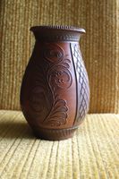 Blumenvase aus Ton (sehr robust)
